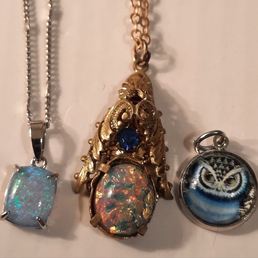 Gold Plate 18k  Pendant Necklace Set